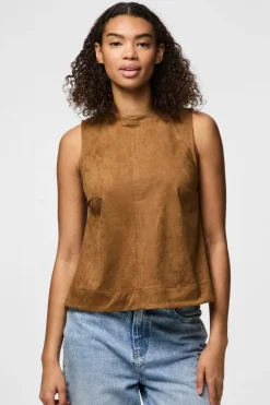 Pcjuno Sl O-Neck Top Fsy