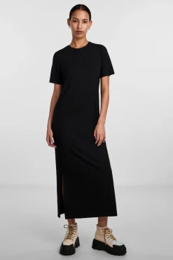 Pckylie Ss O-Neck Ankle Dress