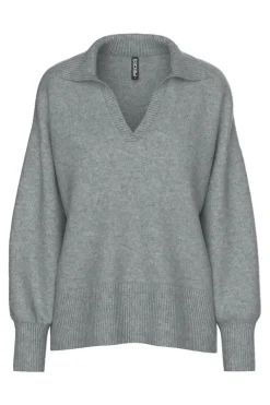 Pcmalou Ls Polo Knit