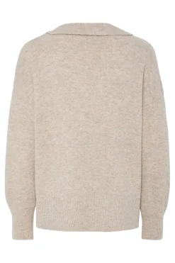 Pcmalou Ls Polo Knit