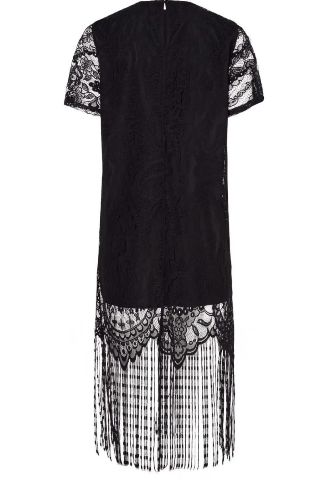 Pcmary Ss Short Fringe Dress