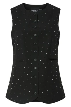 Pcmichelle Rhinestone Waistcoat