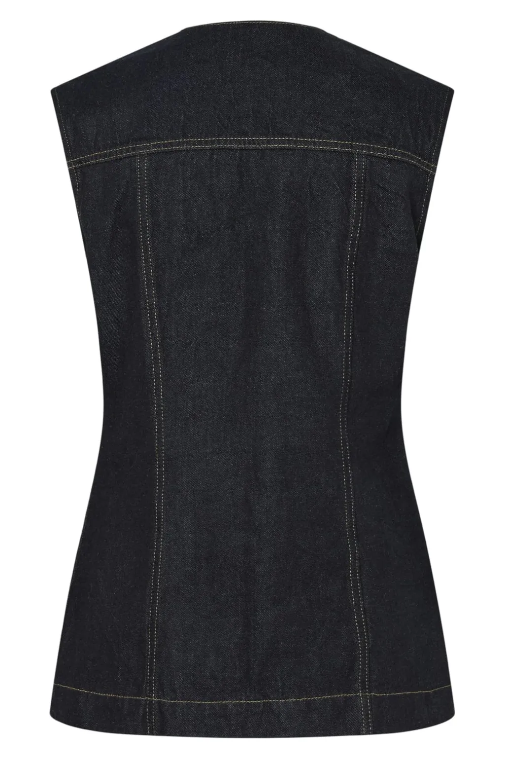 Pcnua Sl Fitted Denim Vest Fsy