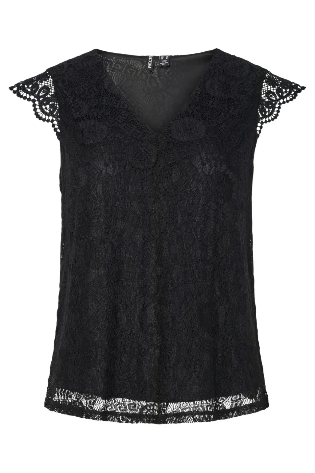 Pcolline Sl Lace V-Neck Top 17154614