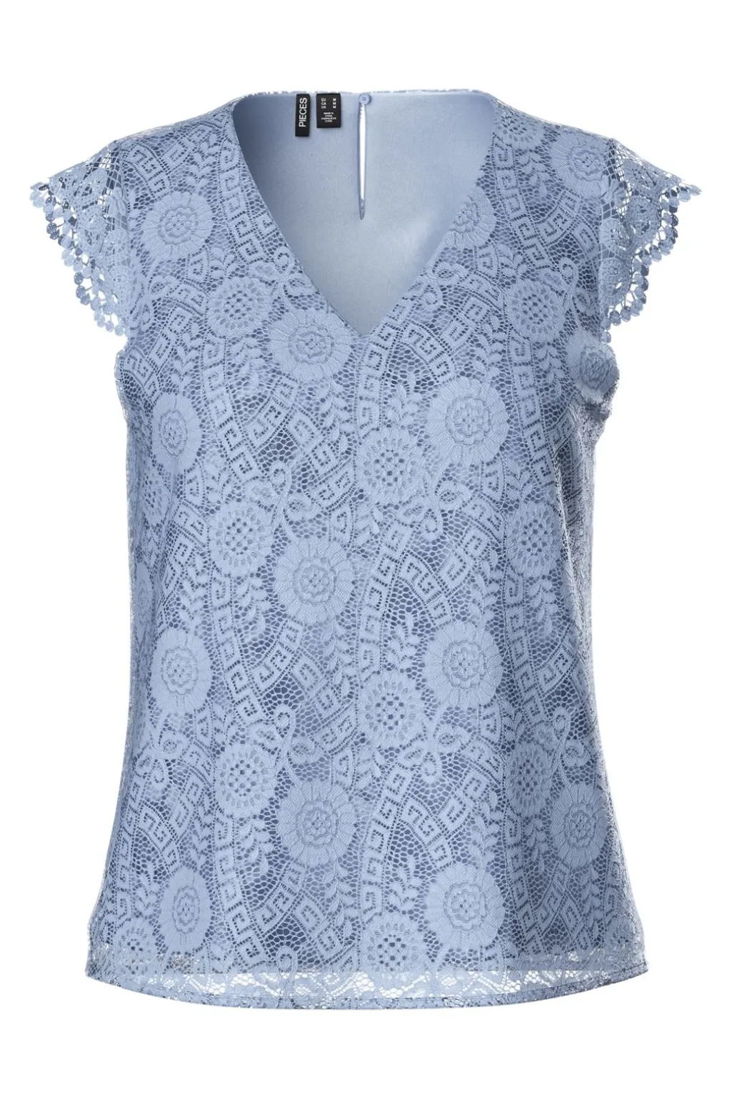 Pcolline Sl Lace V-Neck Top 17154614
