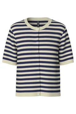 Pcorina Ss Stripe Knit Cardi Pwp