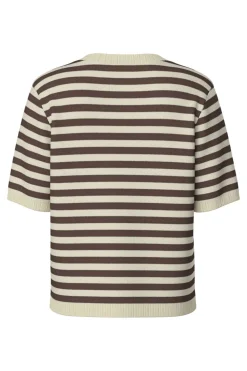 Pcorina Ss Stripe Knit Cardi Pwp