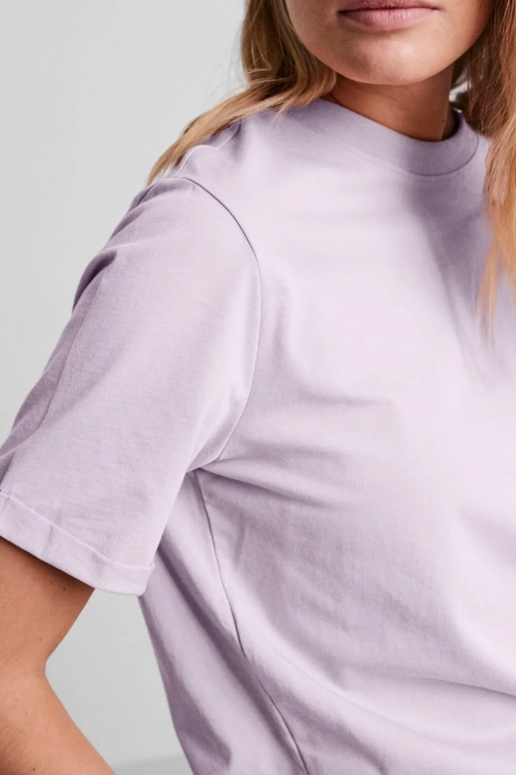Pcria Ss Fold Up Solid Tee
