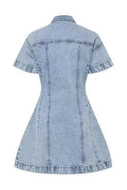 Pcsilke A-Shape Denim Dress