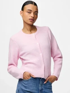 Pcsilly Ls O-Neck Knit Cardigan