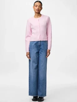 Pcsilly Ls O-Neck Knit Cardigan