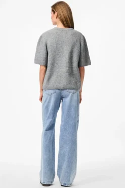 Pcsilly Ss O-Neck Knit Cardigan