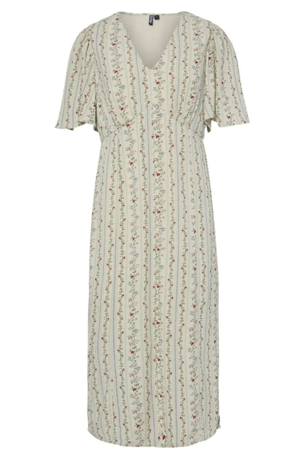 Pctaitlyn Ss V-Neck Midi Dress