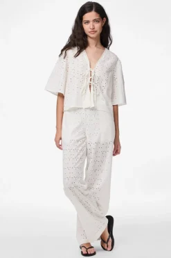 Pctyla 2/4 V-Neck Tie Top Pp