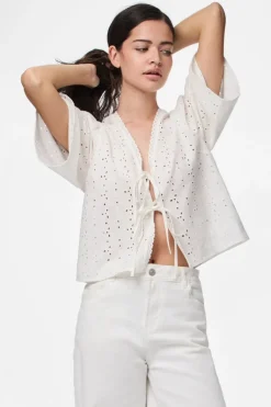 Pctyla 2/4 V-Neck Tie Top Pp