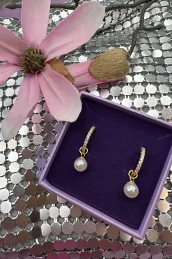 Pearl And Stone Earing