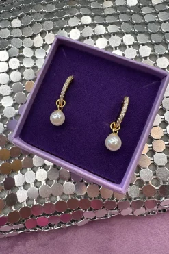 Pearl And Stone Earing