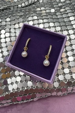 Pearl And Stone Earing