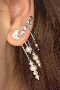 Pearl Berries Behind Ear Earring 1310-00