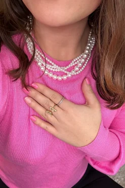 Pearl On Pleal Necklace