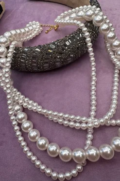 Pearl On Pleal Necklace