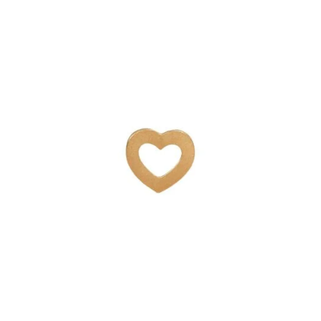 Petit Open Love Heart Earring Goldenen