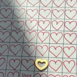 Petit Open Love Heart Earring Goldenen