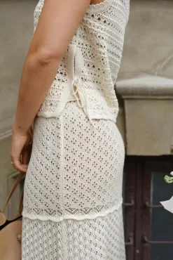 Pillina Crochet Knit Skirt 165220