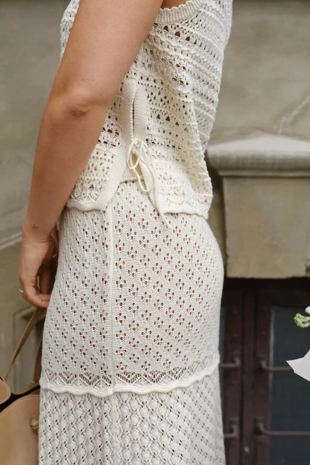 Pillina Crochet Knit Skirt 165220