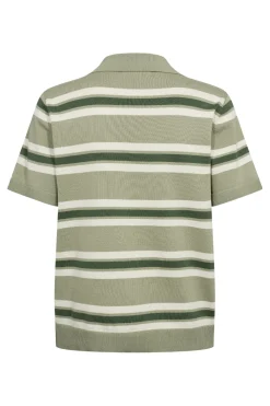 Polo Stripe Knit Blouse AV5060