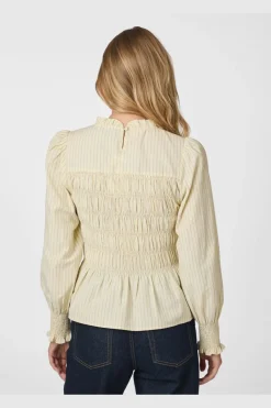 Possa Crepe Stripe Blouse 166413