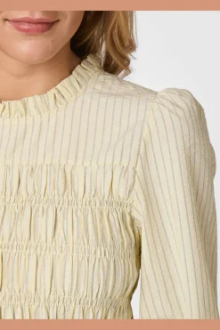 Possa Crepe Stripe Blouse 166413