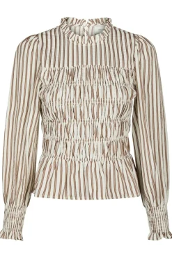 Possa Twin Stripe Smock Blouse 165011