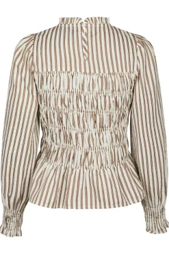 Possa Twin Stripe Smock Blouse 165011