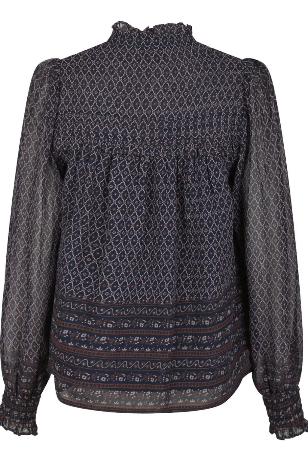 Rhia Border Pattern Blouse 163994