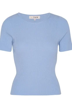 Rib Knit Short Sleeve Top