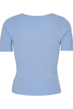 Rib Knit Short Sleeve Top