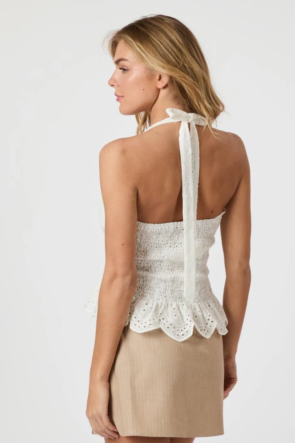 Ribbi Halter Neck Top 165134