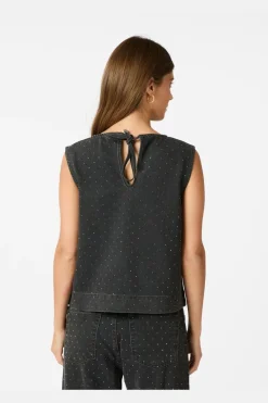 Rissa Bedazzled Denim Top 164461