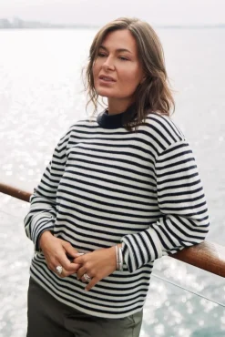 Rivi Stripe Knit Sweater 164957