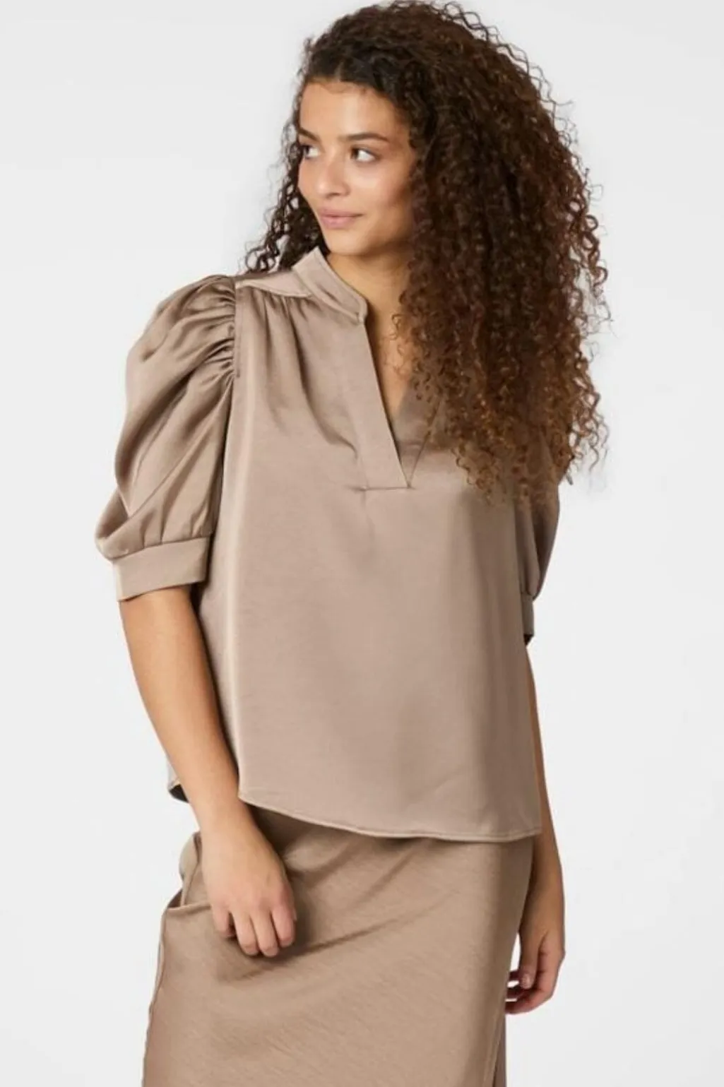 Roella Heavy Sateen Blouse 162590