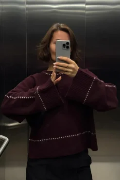 Roeme Knit Stitch Blouse 164818