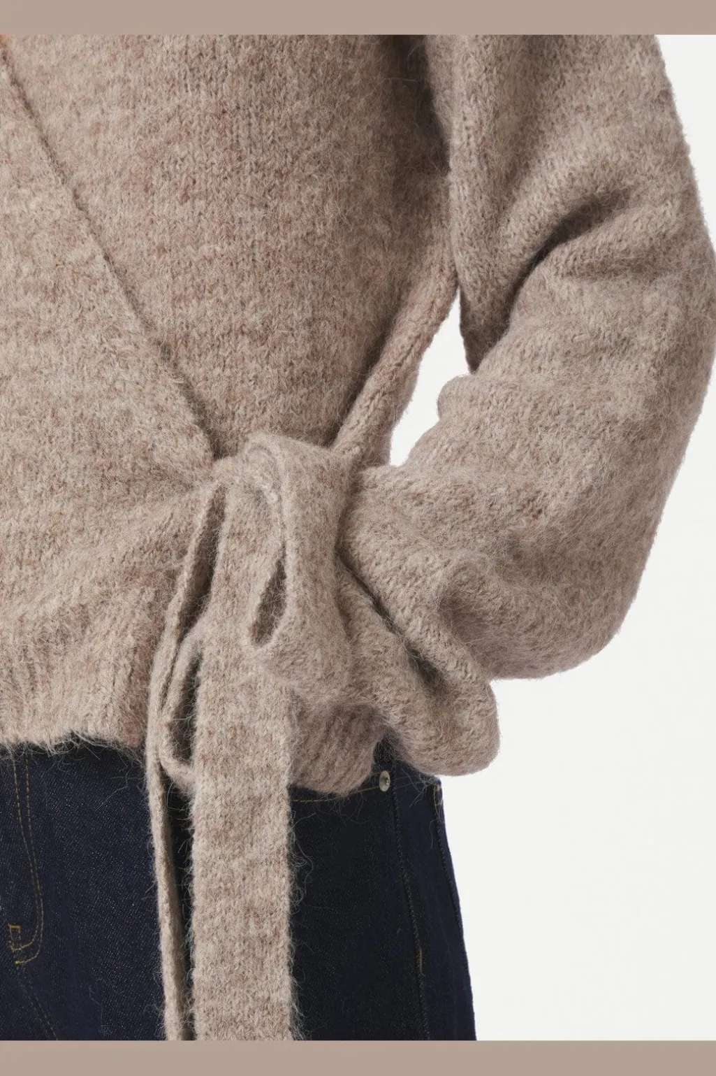 Ronia Fluffy Wrap Knit Cardigan 166619