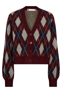 Rowcc Check Cardigan 32212