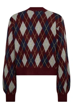 Rowcc Check Cardigan 32212