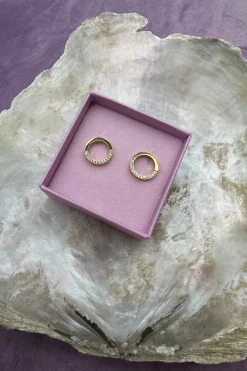 Runde Øreringe M Små Cz