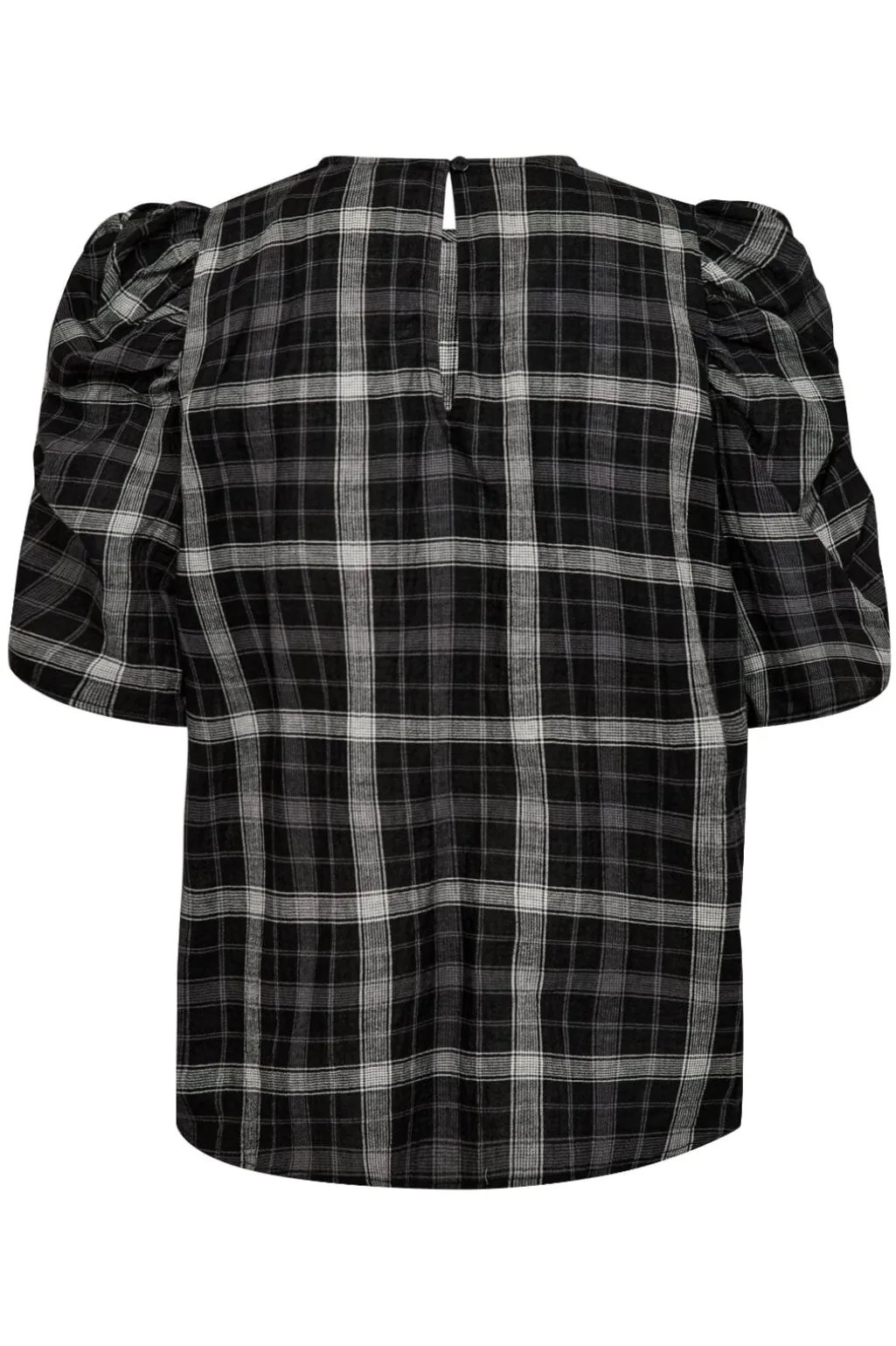 Sallycc Check Ss Blouse 35881