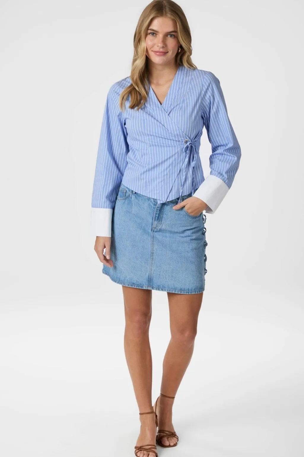 Salvia Stripe Shirt 166135