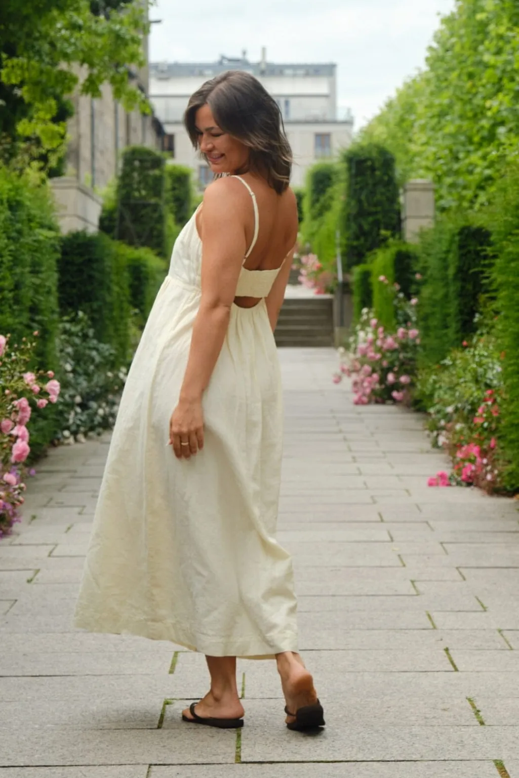 Savani Long Linen Dress 165480