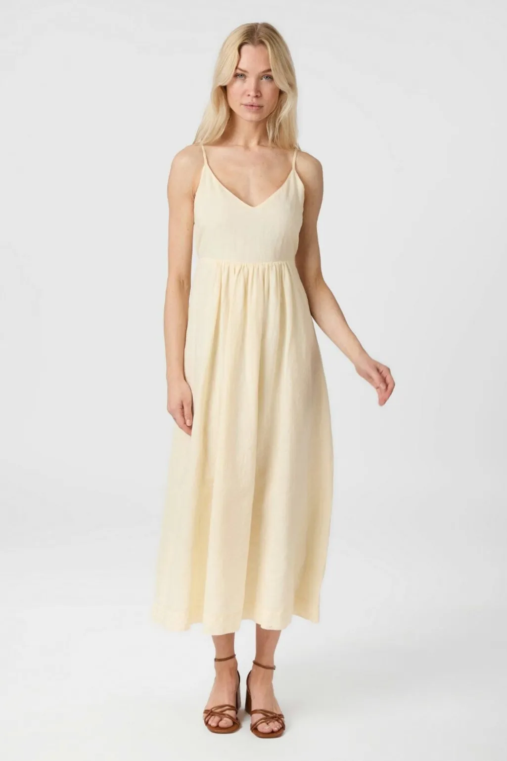 Savani Long Linen Dress 165480